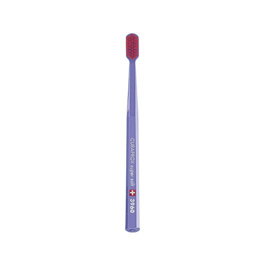 Curaprox CS 3960 Super Soft Manual Toothbrush for Sensitive Teeth Care - Gentle Oral Care, Effective Plaque Removal