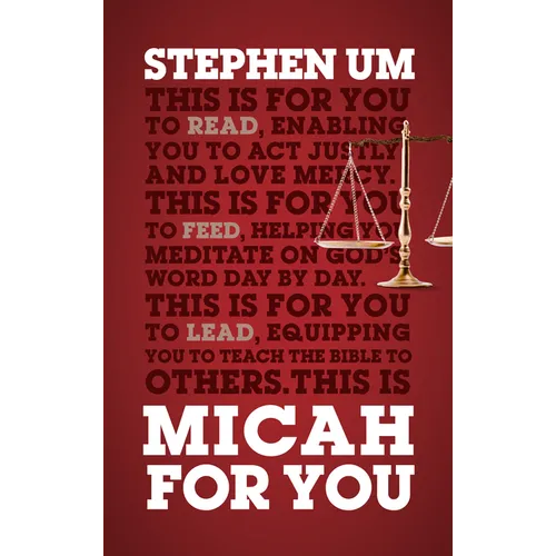 Micah for You: Acting Justly, Loving Mercy - Paperback