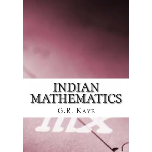 Indian Mathematics - Paperback