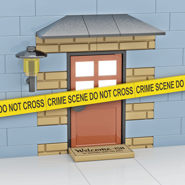 Yellow Police Crime Scene Tape - Custom Printed - Made Using a LEGO® Part