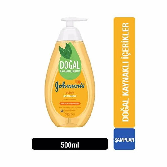 Johnson's Baby Shampoo 500ml - Gentle, SLS/SLES Free, Hypoallergenic Baby Hair Care