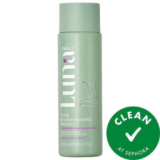 Luna Daily The Everywhere Wash Fragrance-Free Body Wash for Sensitive Skin - Microbiome-Balancing, Vegan, Cruelty-Free