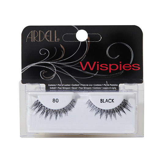 Ardell Natural Look False Eyelashes - Reusable, Black, 80 Lash Count - Easy 3-Step Application