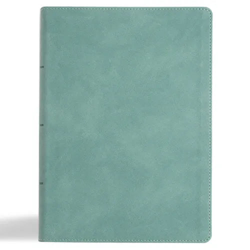 NASB Notetaking Bible, Large Print Edition, Earthen Teal Suedesoft Leathertouch - Imitation Leather