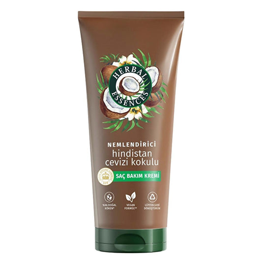 Herbal Essences Moisturizing Coconut Scented Hair Cream - Vegan, Nourishing, and Hydrating for Dry Hair