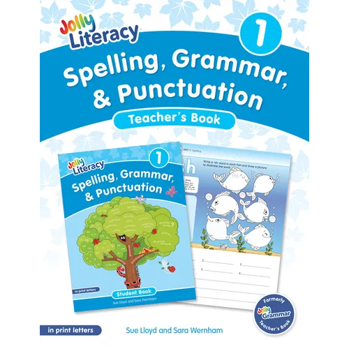 Spelling, Grammar, & Punctuation Teacher's Book 1: In Print Letters (American English Edition) - Paperback