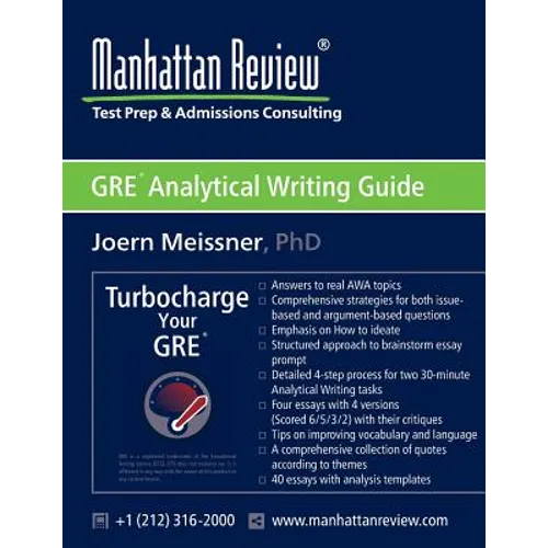 Manhattan Review GRE Analytical Writing Guide: Answers to Real AWA Topics - Paperback