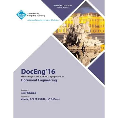 DocEng 16 ACM Symposium on Document Engineering - Paperback