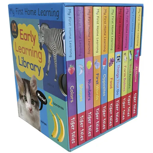Early Learning Library: Box Set 10 Board Books for Kids - Hardcover