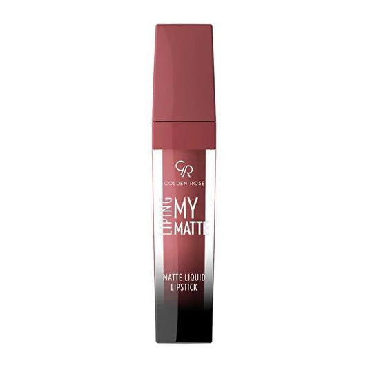 Golden Rose Matte Liquid Lipstick - Long-Lasting, Non-Drying Lip Ink with Intense Color