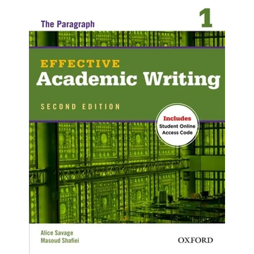Effective Academic Writing 1: The Paragraph - Paperback