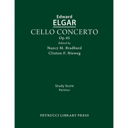 Cello Concerto, Op.85: Study score - Paperback