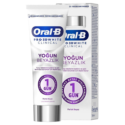 Oral-B Pro 3D White Clinical Intensive Whitening Toothpaste for Sensitive Teeth - 75ml