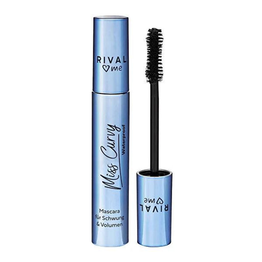 Rival Loves Me Miss Curvy Waterproof Mascara - Long-Lasting, Smudge-Proof Eye Makeup for Curly Lashes, 0.44 fl oz