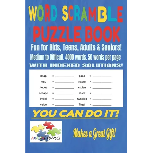 Word Scramble Puzzle Book - Paperback
