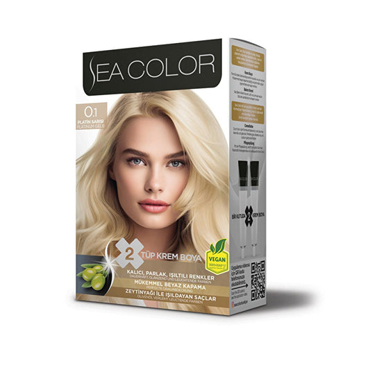 Sea Color Hair Dye - Permanent Hair Color with Olive Oil for Vibrant Results