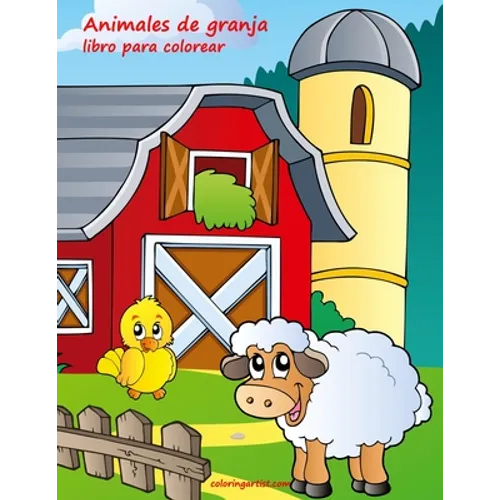 Animales de granja libro para colorear 1 - Paperback