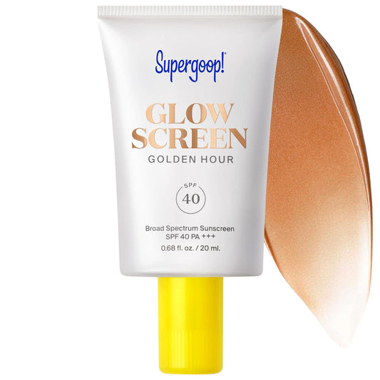 Mini Glowscreen Tinted Sunscreen SPF 40 with Hyaluronic Acid + Niacinamide - Hydrating Primer for Radiant Finish