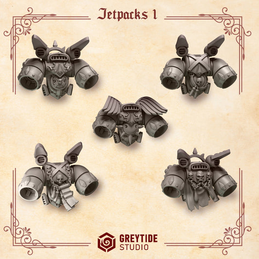 3d Printed Crimson Lords Jetpack Set #2 by Greytide Studio