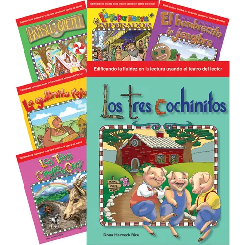 Children's Folk Tales and Fairy Tales 6-Book Spanish Set - Paperback