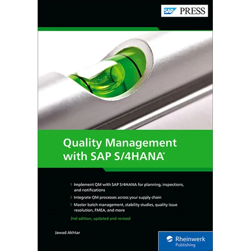 Quality Management with SAP S/4hana - Hardcover