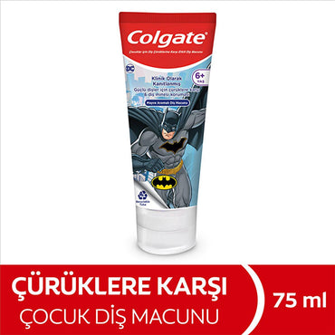 Colgate Barbie Batman Children's Toothpaste: Fun Fluoride Protection for Kids, Cavity Defense - 75ml