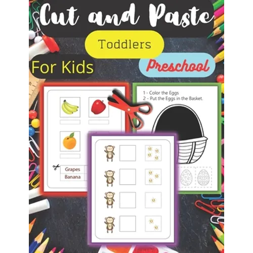Cut and Paste Activity Book for Toddlers: scissors skills activity book for kids - Paperback