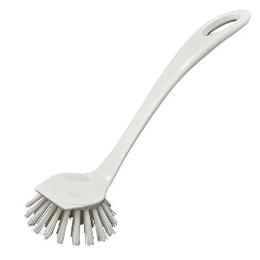Flink & Sauber Round Head Dish Brush - Ergonomic Handle, Dishwasher Safe