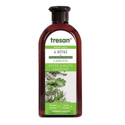 Tresan Anti-Dandruff Shampoo - Natural Herbal Hair Care for Dandruff Control and Scalp Care