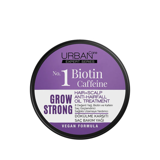 URBAN Care Expert Biotin & Caffeine Hair Care Oil - Strengthens & Reduces Hair Loss, 8.12 fl oz