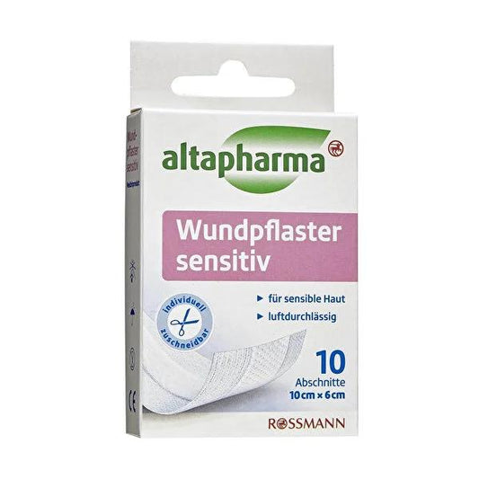Altapharma Sensitive Skin Adhesive Bandages - Hypoallergenic, Breathable, Cut-to-Size Wound Care for Minor Cuts & Scrapes