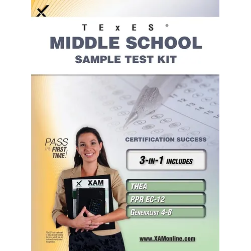 TExES Middle School Sample Test Kit: Thea, Ppr Ec-12, Generalist 4-8 Teacher Certification Study Guide - Paperback