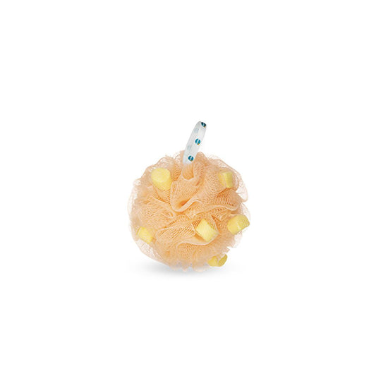 Balmy Soap-Infused Bath Pouf with Mango & Pineapple Fragrance - Dermatologically Tested & Health Ministry-Approved