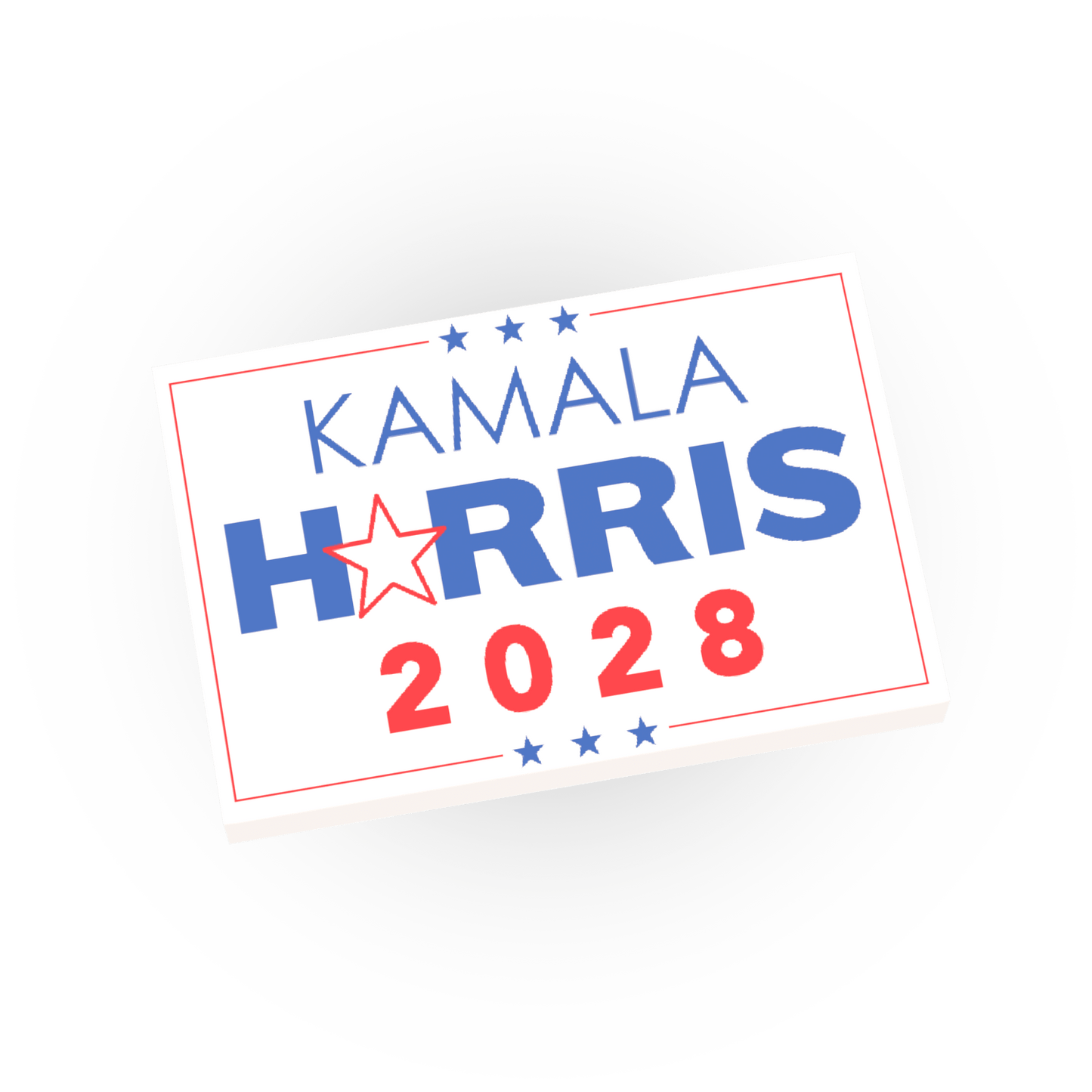 Kamala Harris 2028 - Sign / Poster - Custom Printed - Made Using LEGO® Parts