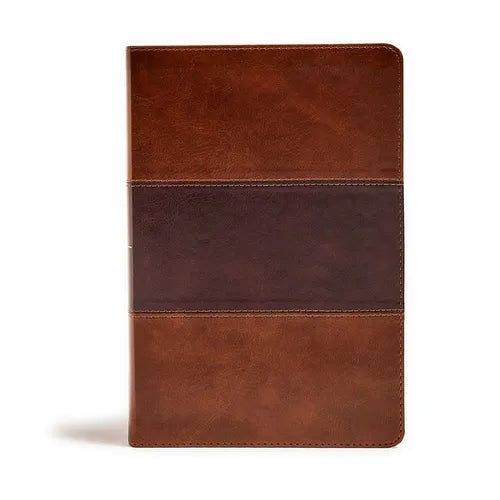 KJV Giant Print Reference Bible, Saddle Brown Leathertouch - Imitation Leather