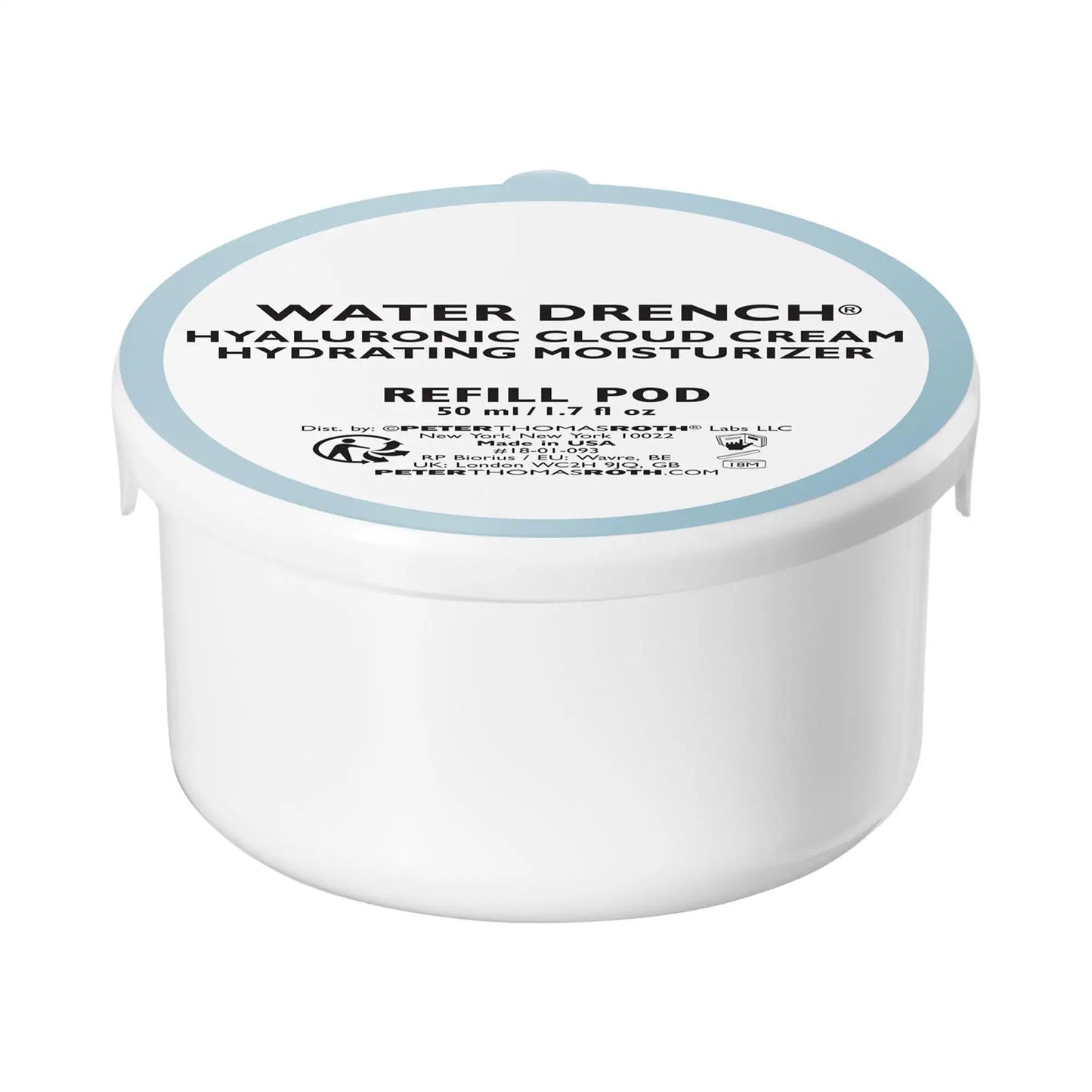 Peter Thomas Roth Water Drench Hyaluronic Acid Moisturizer: 72-Hour Hydration for Dry Skin, Anti-Aging, Fine Line Reduction, Refillable