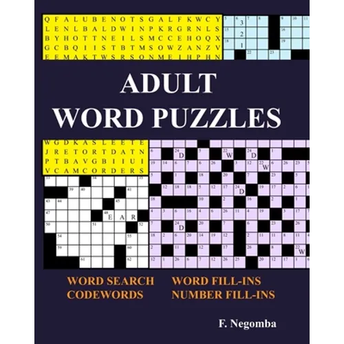 Adult Word Puzzles - Paperback