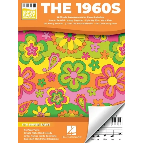 The 1960s - Super Easy Songbook: 46 Simple Arrangements of the Decade's Best for Piano with Lyrics - Paperback