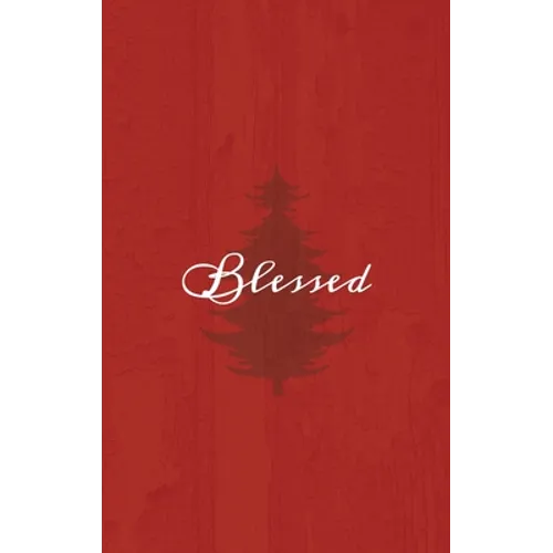 Blessed: A Red Hardcover Decorative Book for Decoration with Spine Text to Stack on Bookshelves, Decorate Coffee Tables, Christmas Decor, Holiday Deco - Hardcover