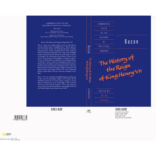 Bacon: The History of the Reign of King Henry VII and Selected Works - Paperback