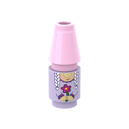 Lavender Garden Gnome - Custom Printed - Made Using LEGO® Parts
