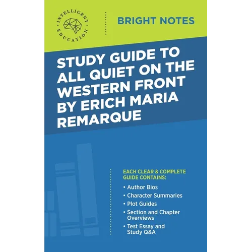 Study Guide to All Quiet on the Western Front by Erich Maria Remarque - Paperback