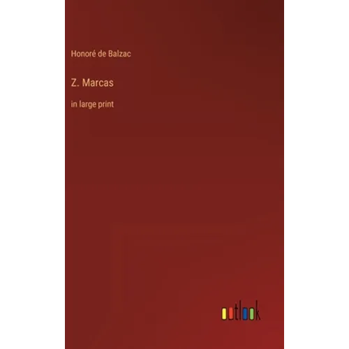 Z. Marcas: in large print - Hardcover