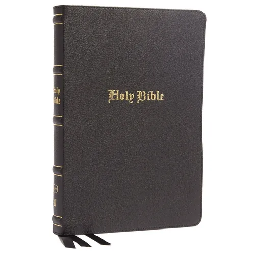 KJV Holy Bible: Large Print Thinline, Black Genuine Leather, Red Letter, Comfort Print: King James Version - Leather