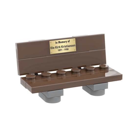 Loving Memory Bench - Custom Brick Built Set - Made Using LEGO® Parts