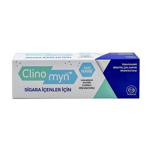 Clinomyn Whitening Toothpaste for Smokers - Clinically Proven to Remove Nicotine Stains, 2.54 fl oz