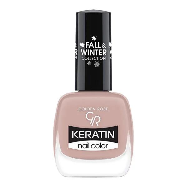 Golden Rose Keratin Nail Polish - Long-Lasting Color & Shine for Healthy Nails