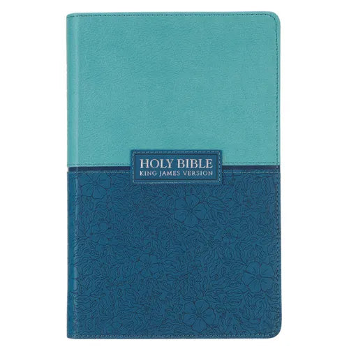 KJV Giant Print Lux-Leather Blue - Imitation Leather