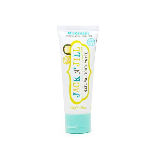 Jack and Jill Natural Milkshake Toothpaste for Kids - Fluoride Free, Xylitol, Organic - Safe & Fun Oral Care