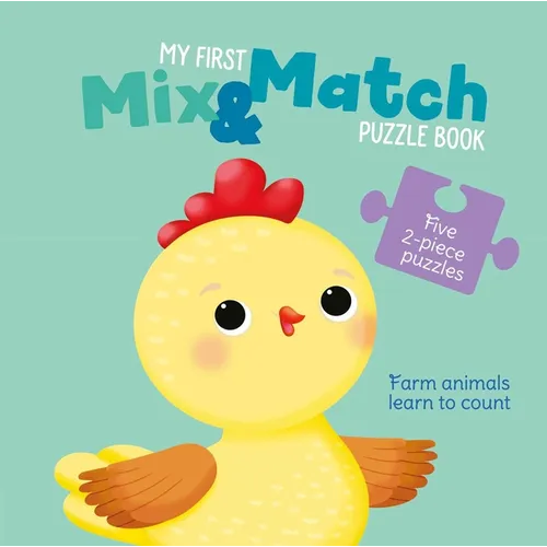 My First Mix & Match Puzzle Book Farm Animals Learn to Count - Board Book